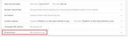 adwords ip exclusions options