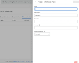ga4 calculated metrics